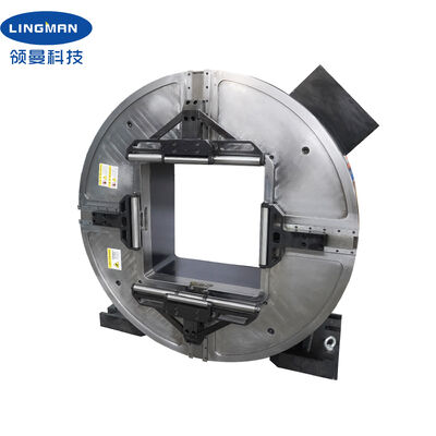LINGMAN Beut Large Hollow 640mm Laser Rotary  Front Chuck 25KN Clamping Force for Pipe Cutting Machines