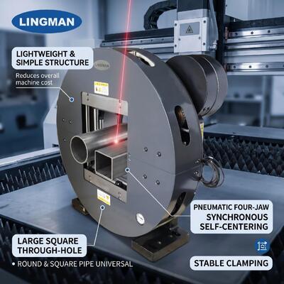 LM 245 มม. เส้นผ่านศูนย์กลางนิวเมติกเลเซอร์เชยสำหรับการตัดท่ออุตสาหกรรมที่แม่นยำ